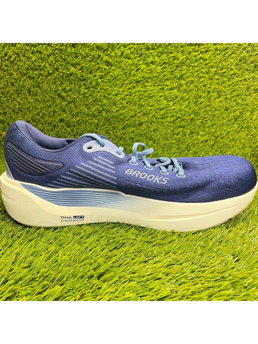 Brooks Ghost Max 3 Mens Size 14 Blue Athletic Running Walking Shoes Sneakers - Picture 4 of 10